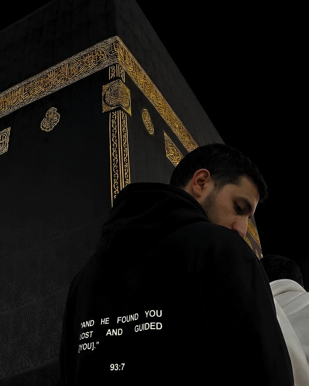 93:7 hoodie at the Kaaba